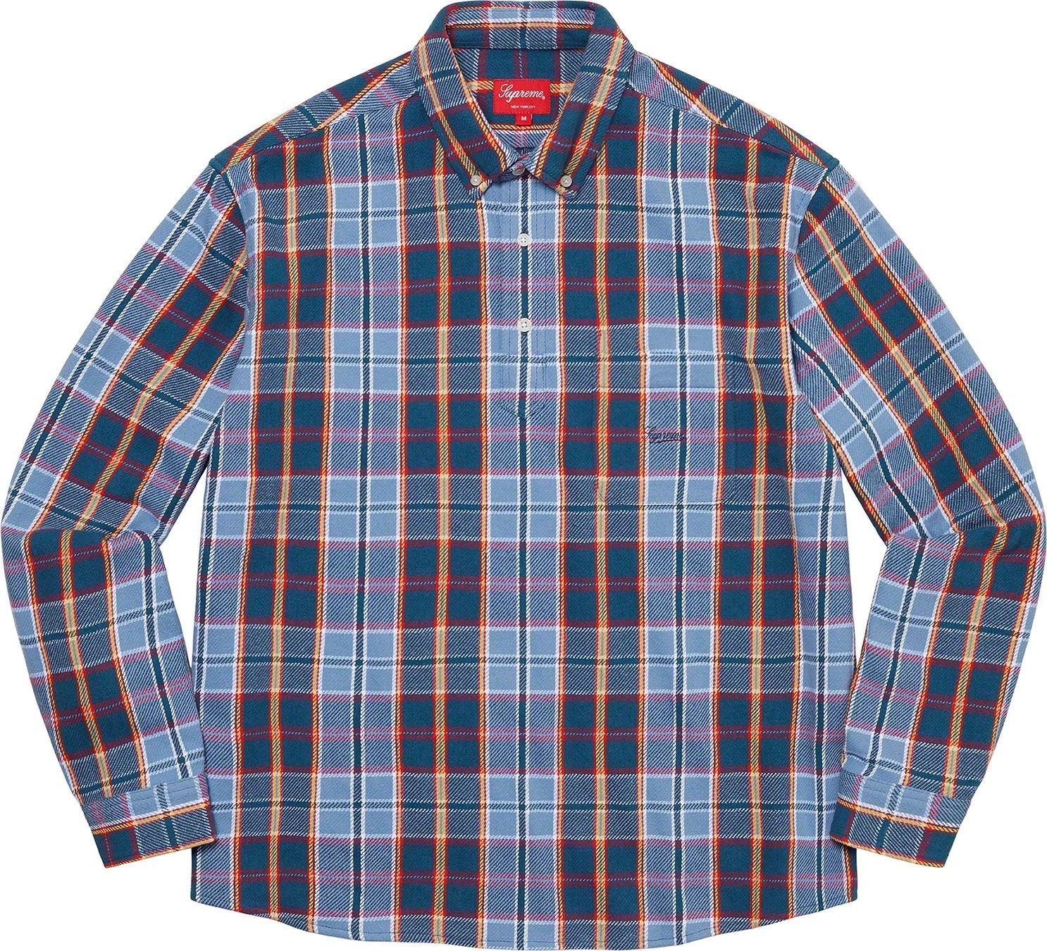 Pullover Plaid Flannel Shirt view 3